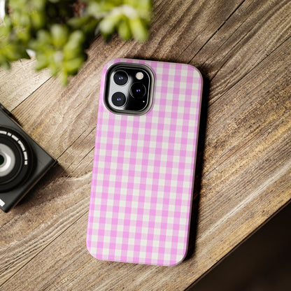 Pink Gingham Phone Case