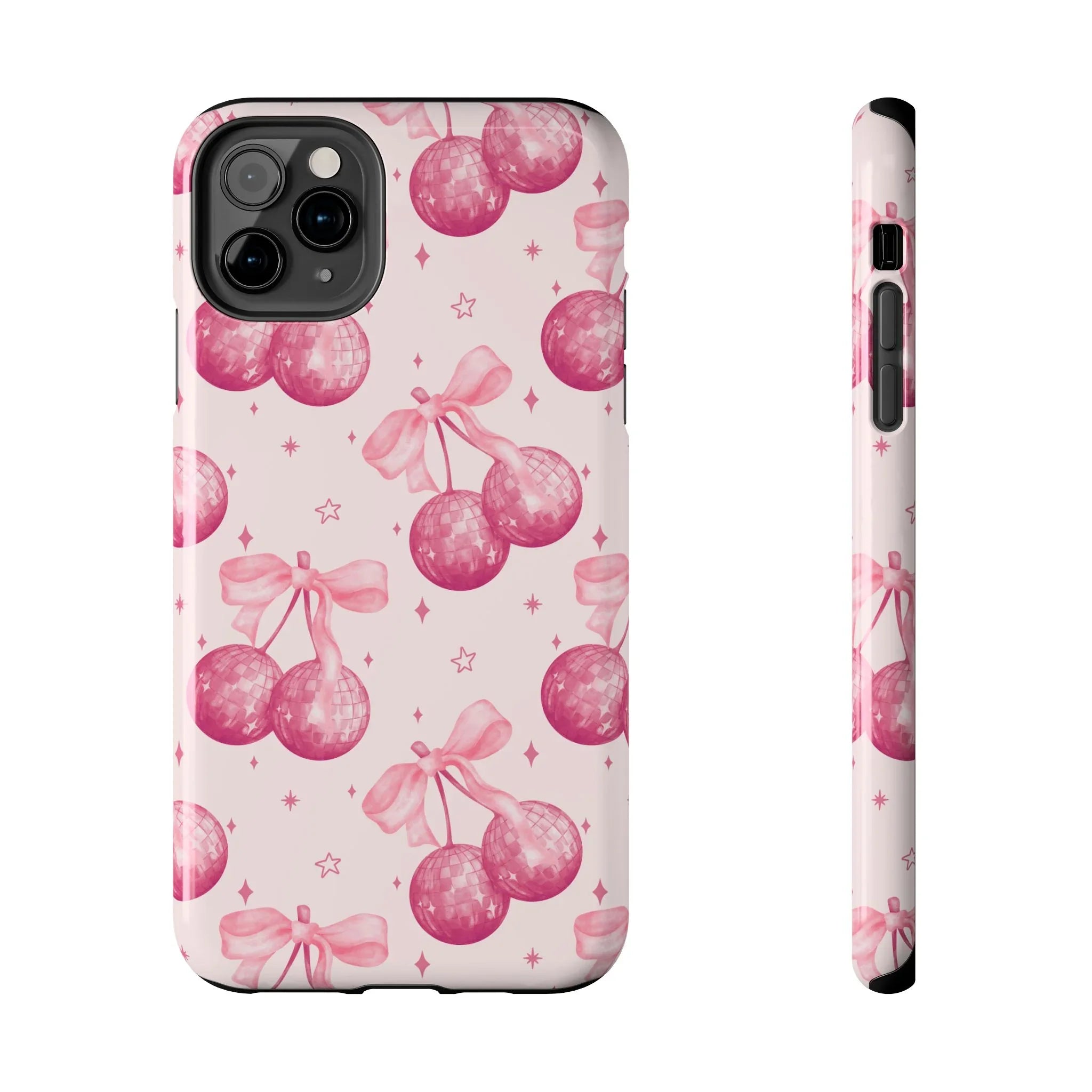Disco Cherries Phone Case (Apple & Android) - Pink Sweetheart