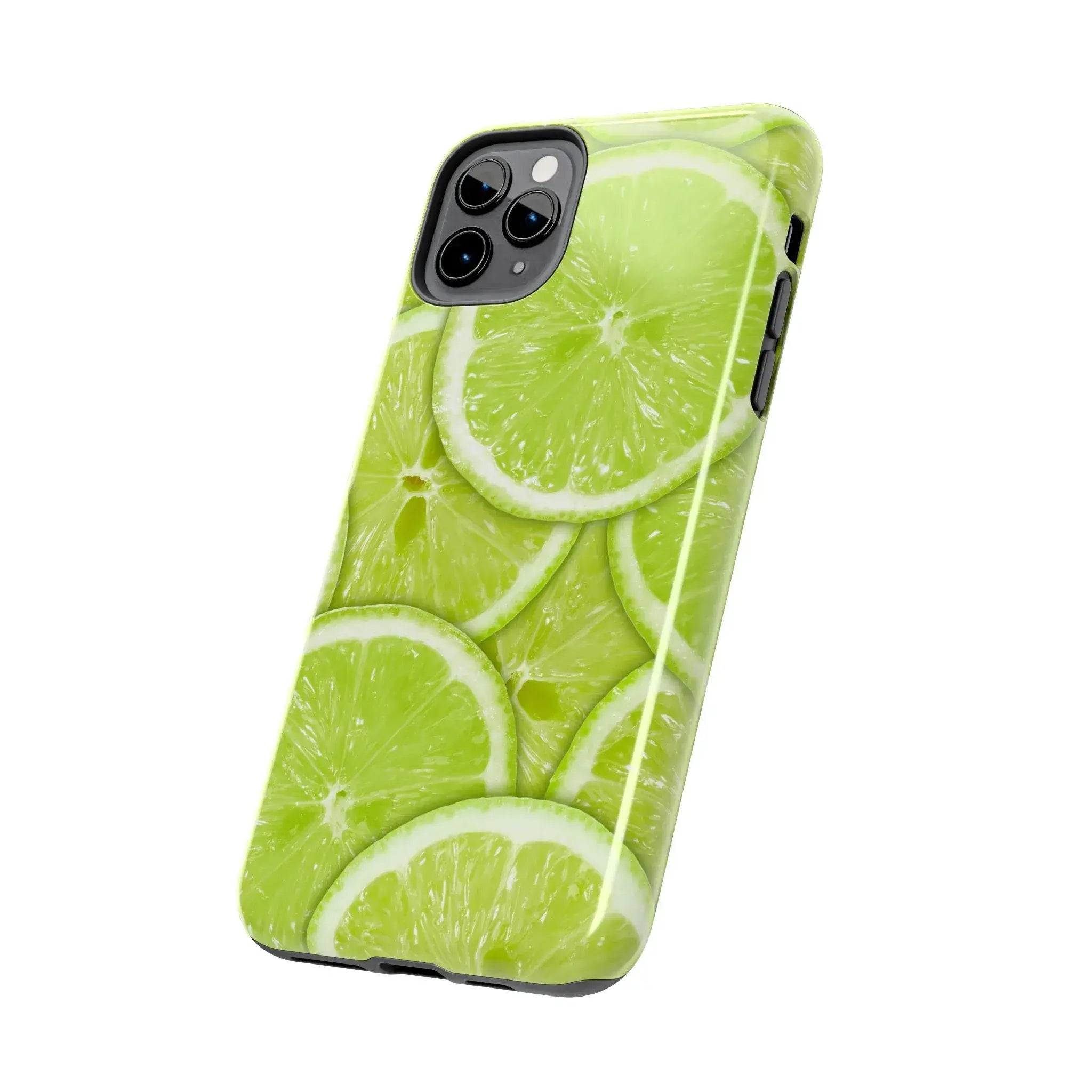 Green Citrus Lime Phone Case (Apple & Android) - Pink Sweetheart