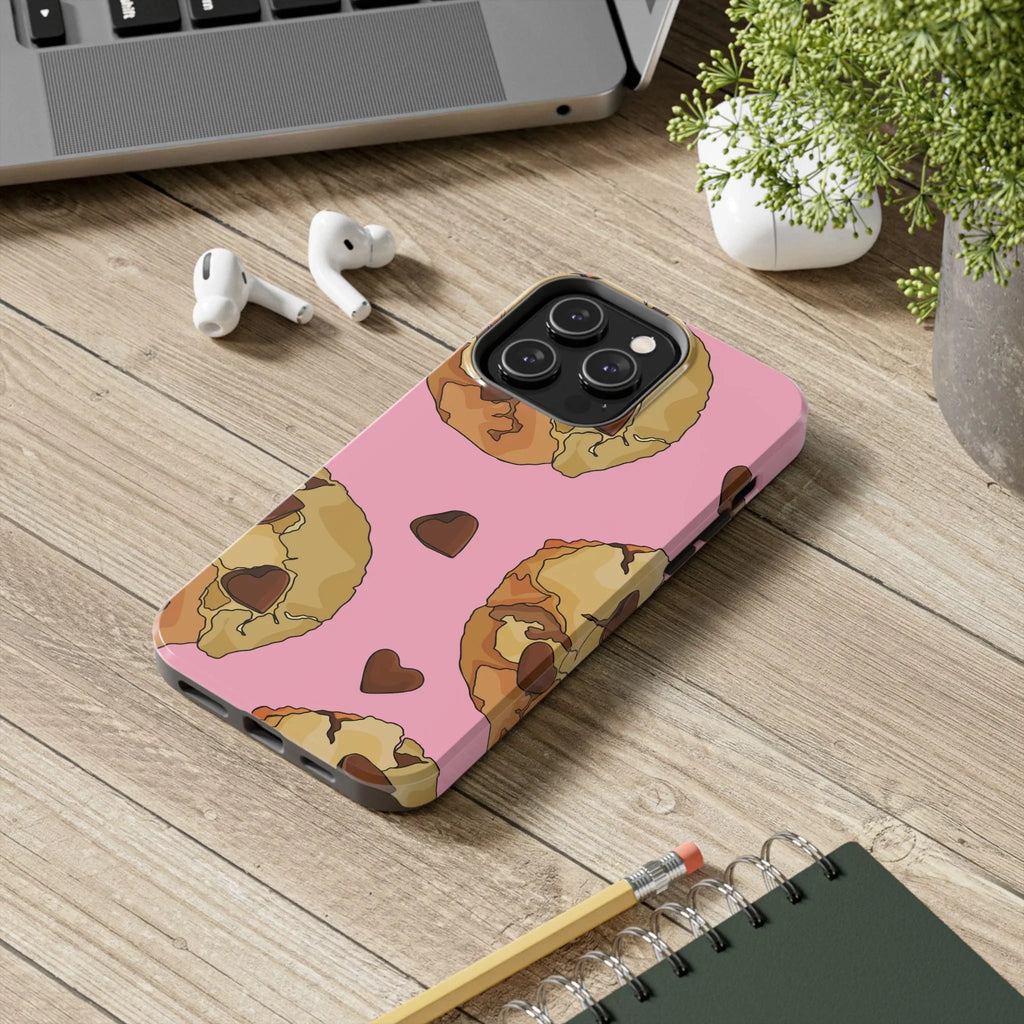 Chocolate Chip Cookies Phone Case (Apple & Android) - Pink Sweetheart