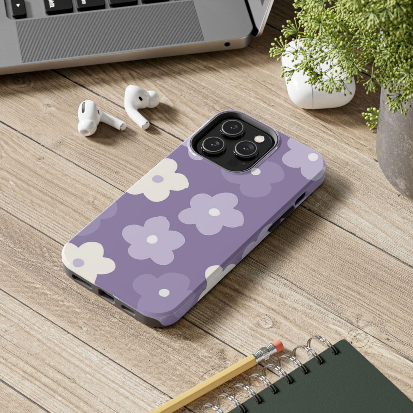 Pastel Purple Flowers Phone Case