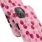 Pink Cherry Sparkle Pattern Tough Phone Case (Apple & Android) - Pink Sweetheart