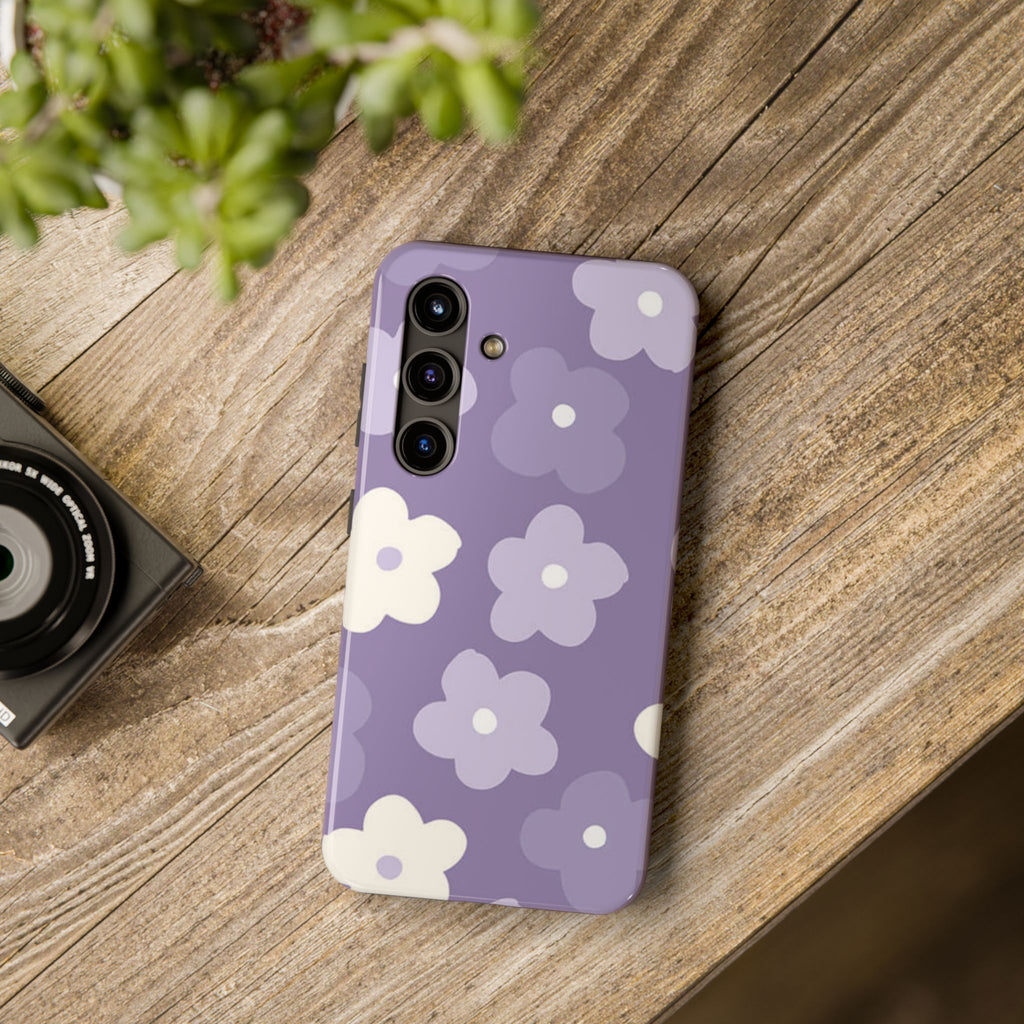 Pastel Purple Flowers Phone Case (Apple & Android)