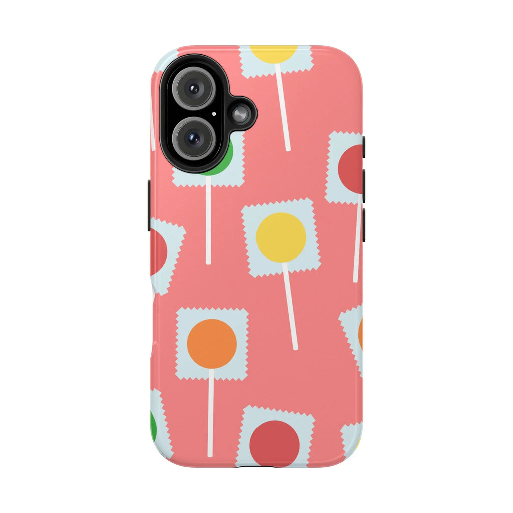 Lollipop Candy Phone Case (Apple & Android) - Pink Sweetheart