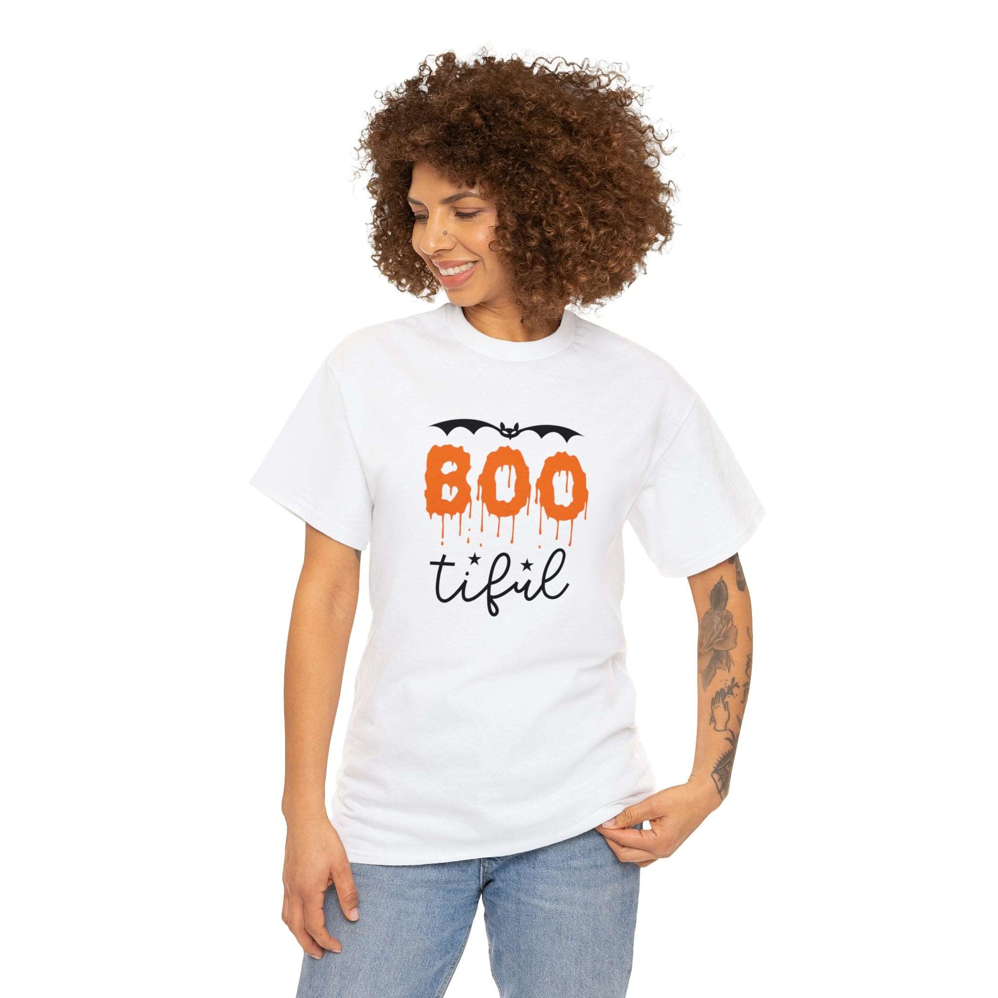 Boo-tiful Halloween Unisex Heavy Cotton Tee