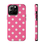 Pink Polka Dot Phone Case (Apple & Android)