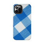 Classic Blue Gingham Phone Case (Apple & Android) - Pink Sweetheart