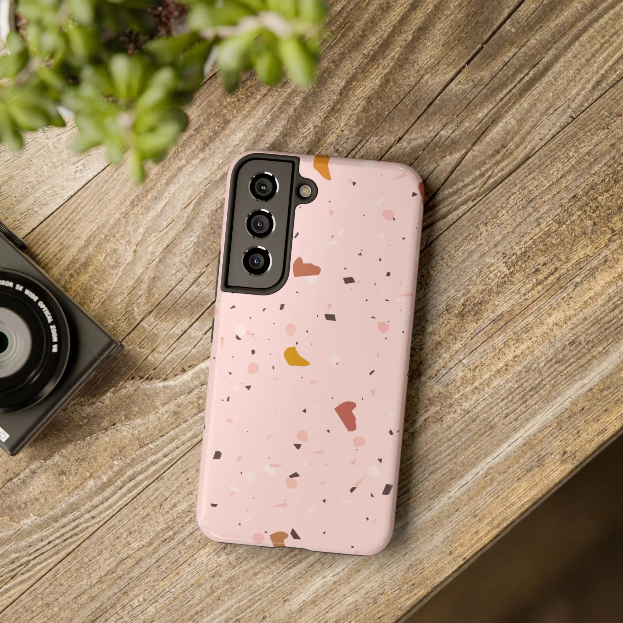 Pink Terrazzo Phone Case (Apple & Android) - Pink Sweetheart