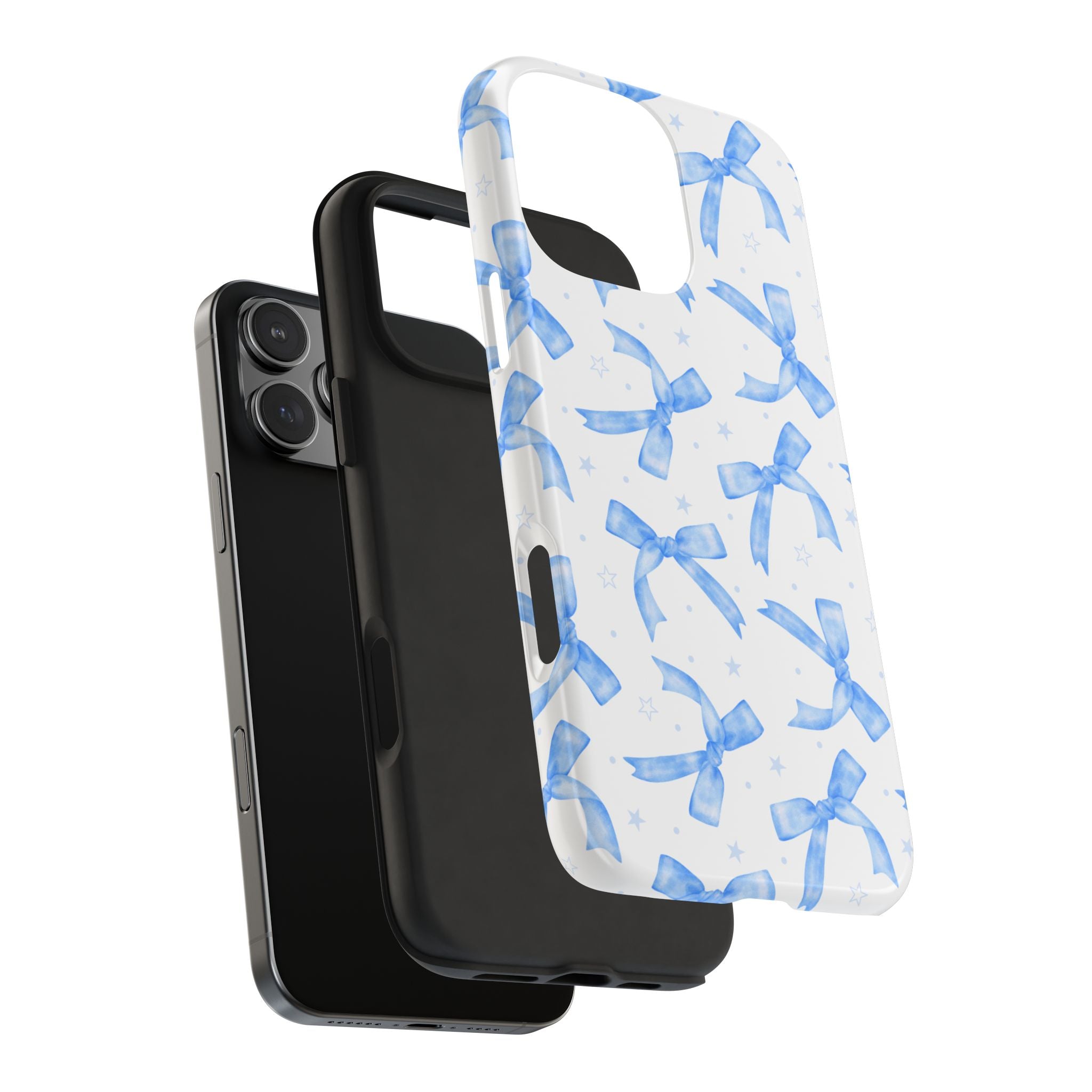 Lacey Baby Blue Ribbons Phone Case (Apple & Android)