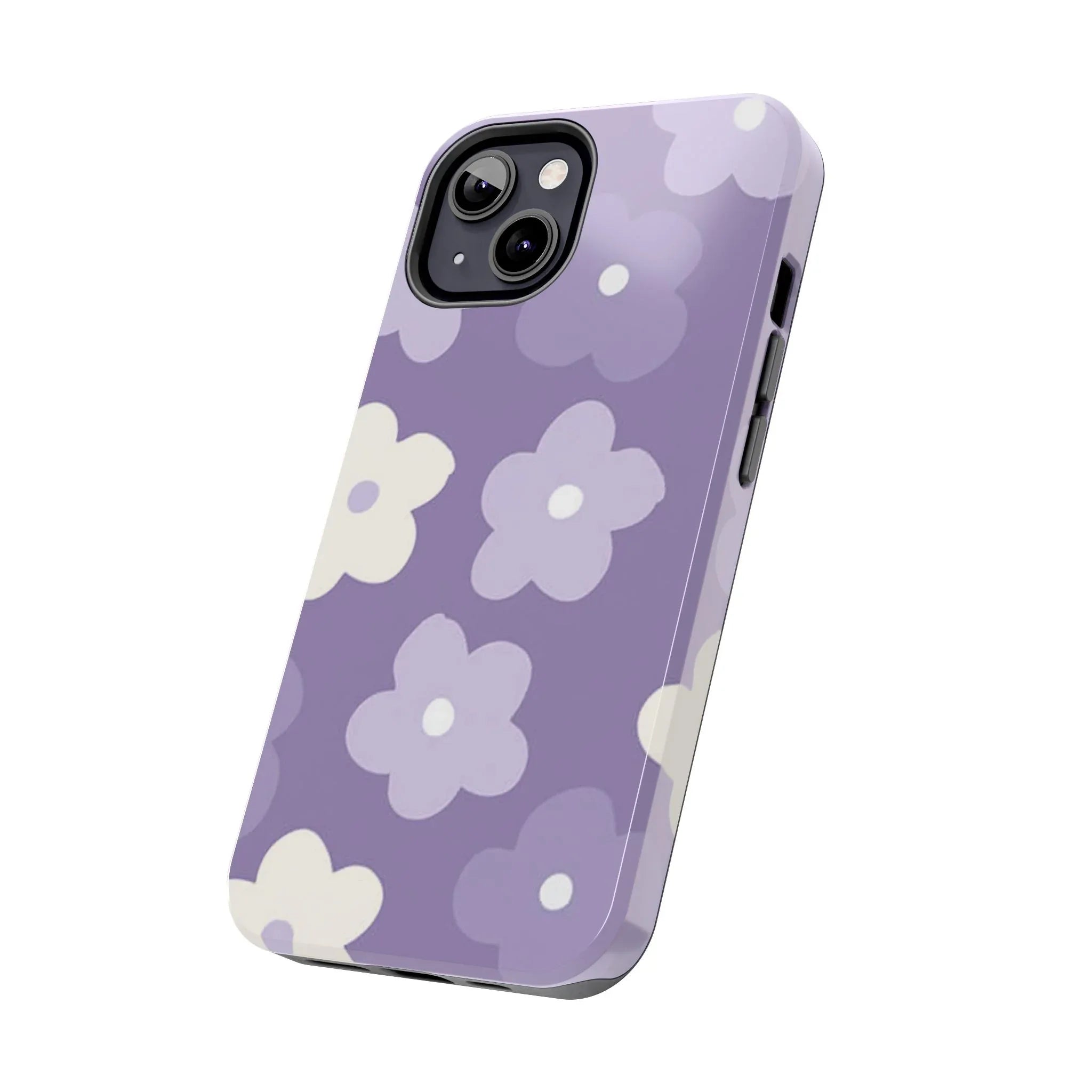 Pastel Purple Flowers Phone Case (Apple & Android) - Pink Sweetheart