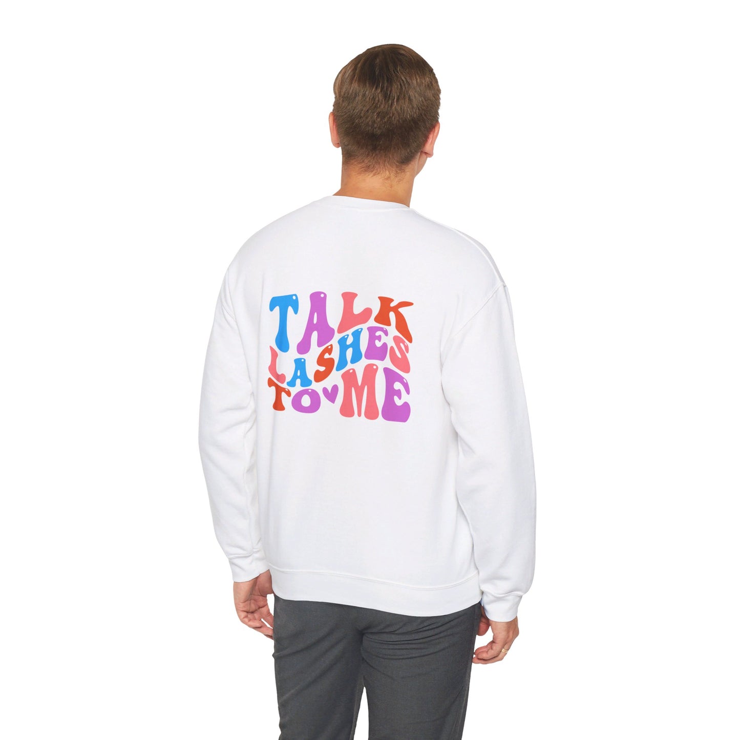 Talk Lashes to Me Unisex Heavy Blend™ Crewneck Sweatshirt