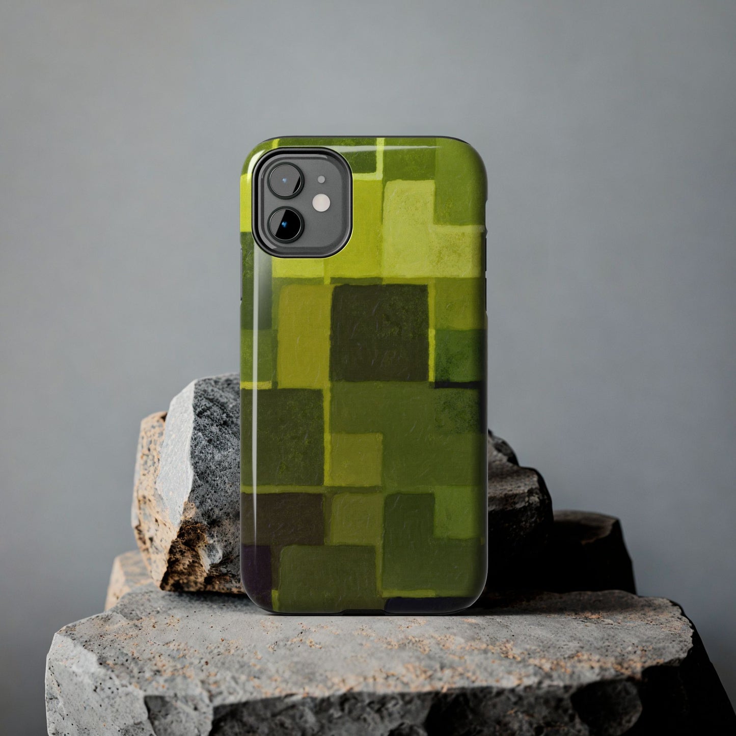 Chartreuse Patchwork Phone Case