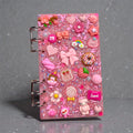 Pretty Pink Junk Charm Acrylic Binder - Pink Sweetheart