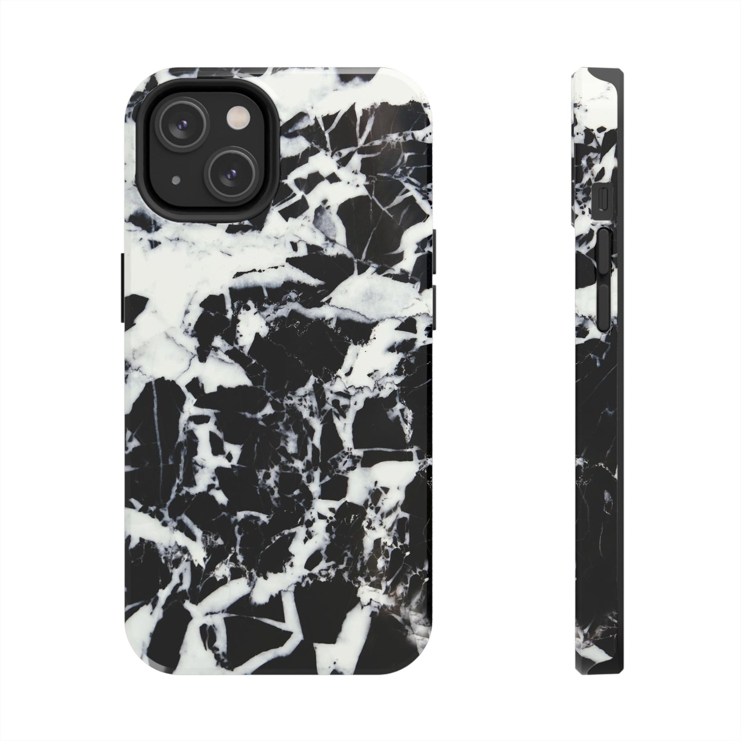 Black & White Shattered Phone Case