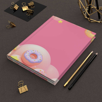 Kawaii Donut Clouds Hardcover Matte Journal