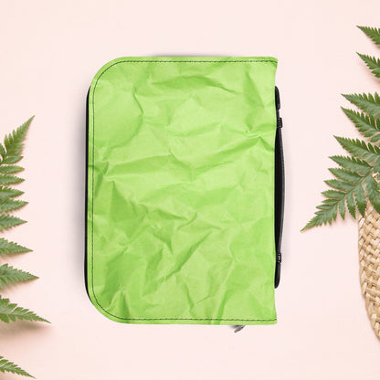 Wrinkled Apple Green Paper Book Cover