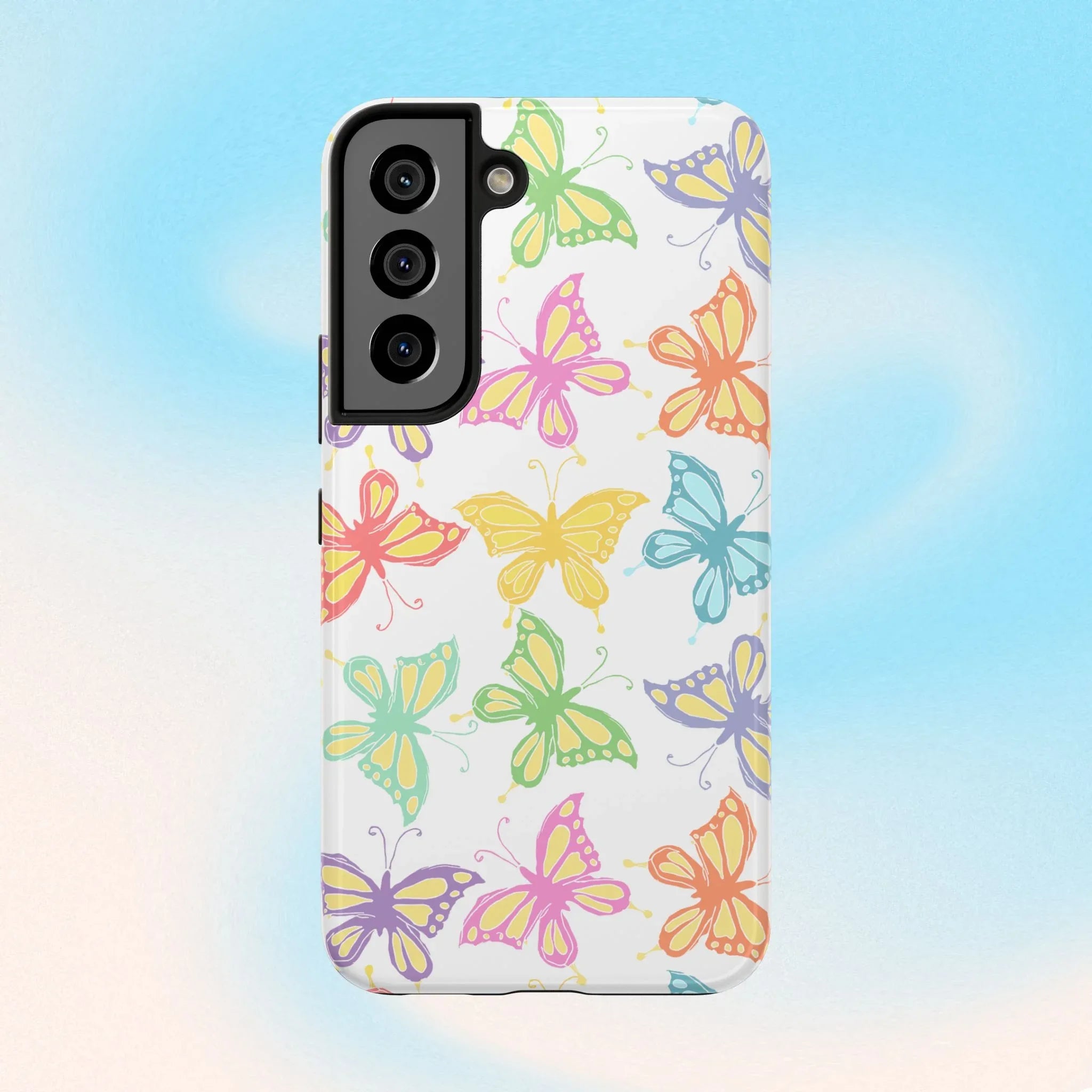 Busy Butterflies Phone Case (Apple & Android) - Pink Sweetheart