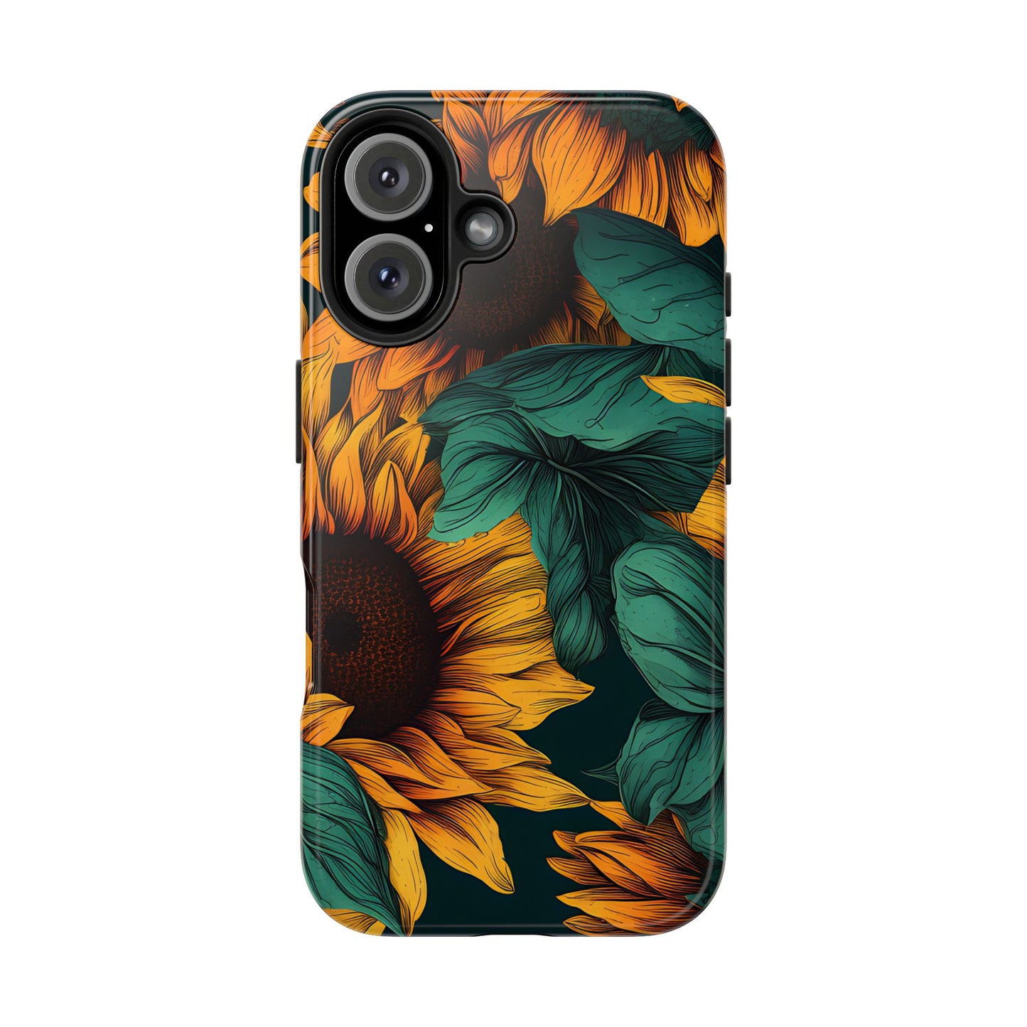 Dark Sunflower Phone Case