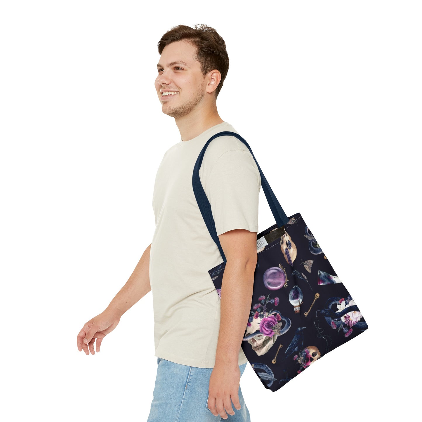 Gothic Floral Tote Bag