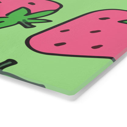 Strawberry Glass Cutting Board