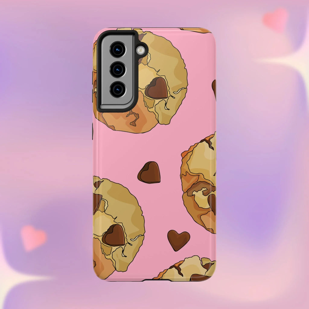 Chocolate Chip Cookies Phone Case (Apple & Android) - Pink Sweetheart