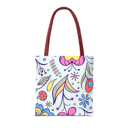 Tranquil Floral Botanicals Tote Bag