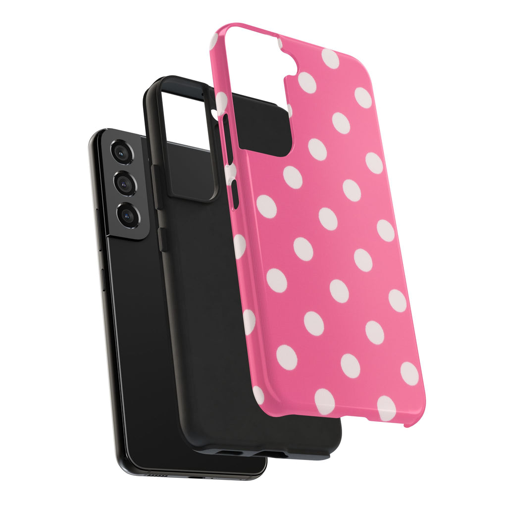 Pink Polka Dot Phone Case (Apple & Android)