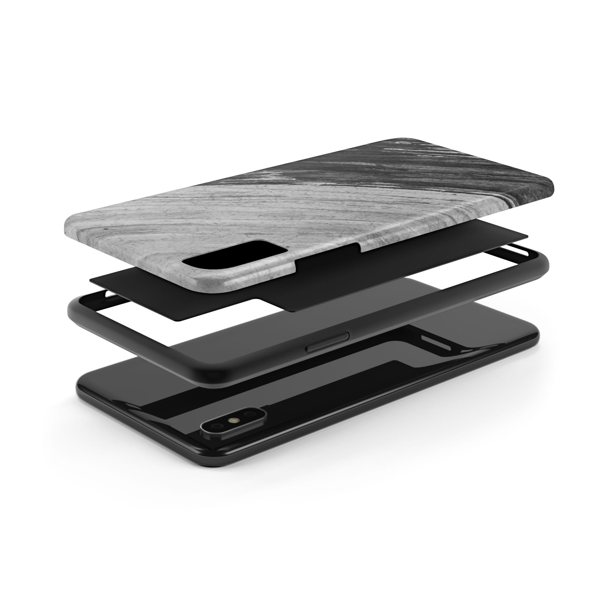 Black & Gray Phone Case (Apple & Android)