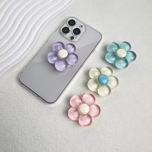 Translucent Flower Phone Grip