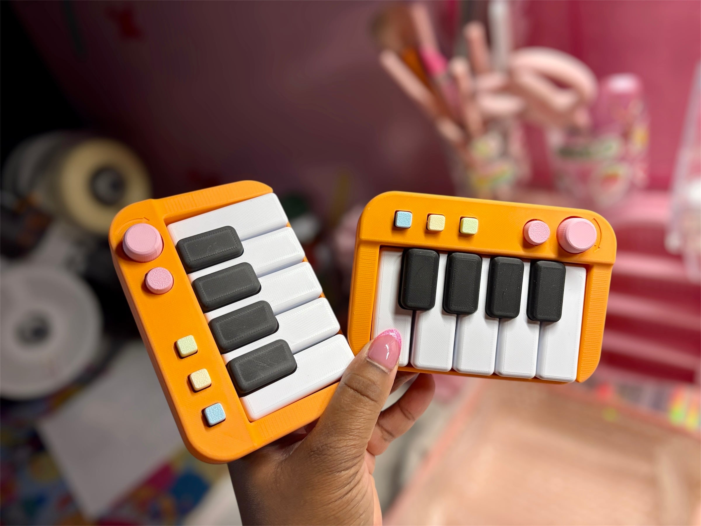Miniature Piano Multi-Sound Clicker Fidget
