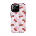 Strawberry Cherries Phone Case (Apple & Android) - Pink Sweetheart