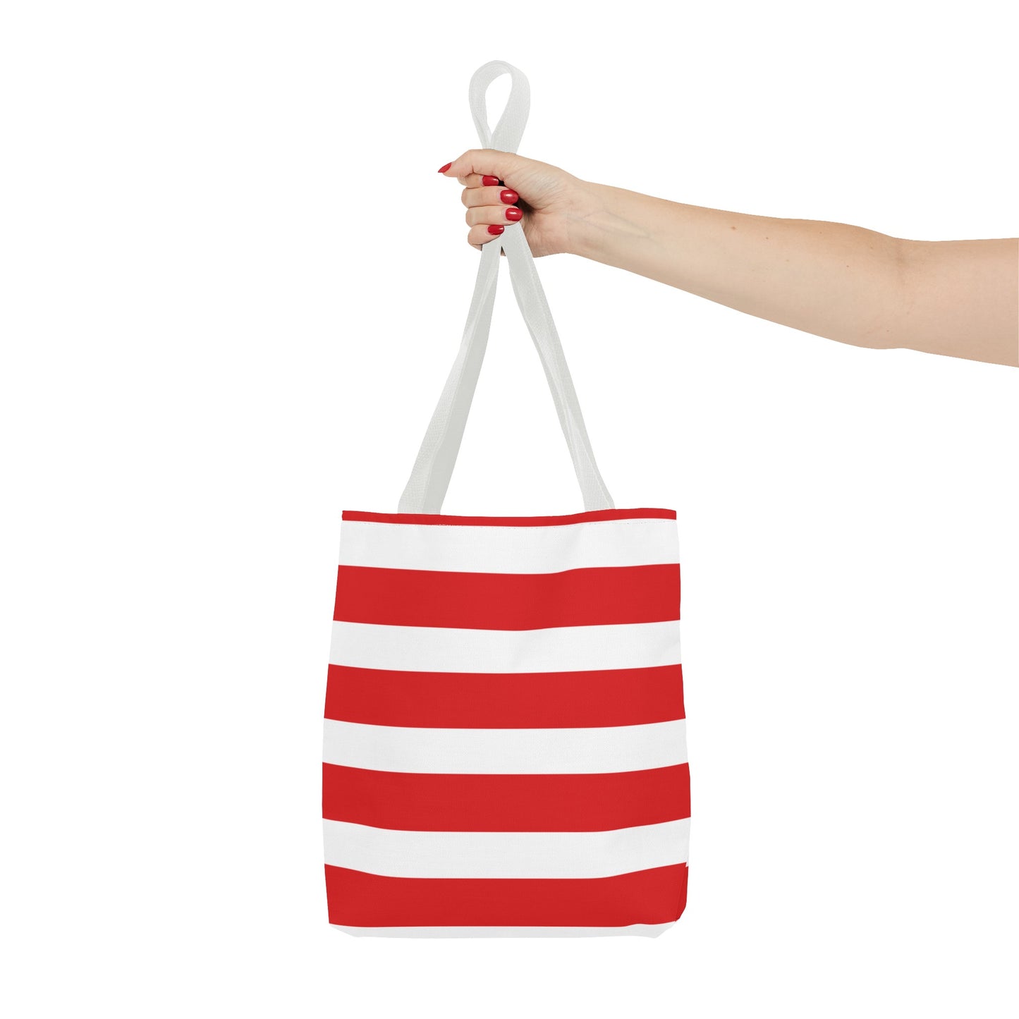 Red & White Peppermint Tote Bag