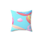Kawaii Donut Extravaganza Square Pillow