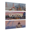 Moscow Skyline Acrylic Prints (Triptych) - Pink Sweetheart