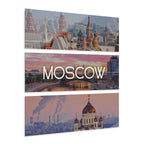 Moscow Skyline Acrylic Prints (Triptych)