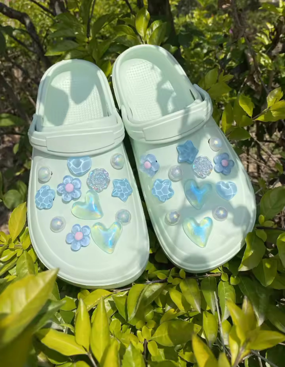 Cerulean Sapphire Clog Charms Set