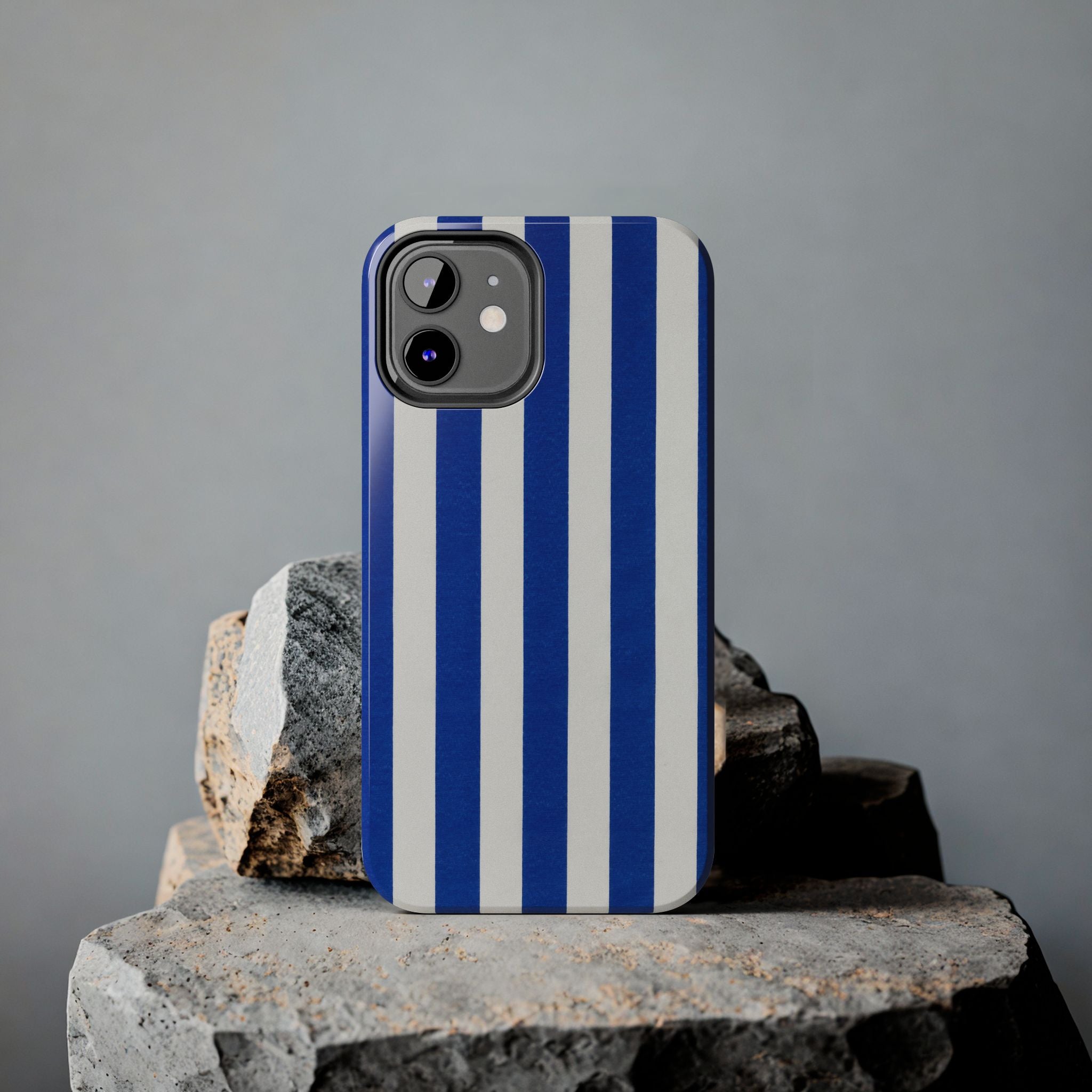 Blue & White Stripes Phone Case (Apple & Android)