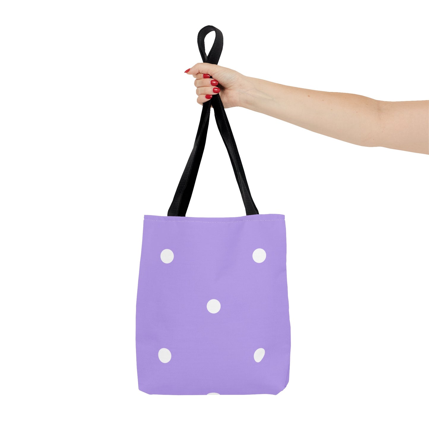 Pastel Purple Polka Dot Tote Bag