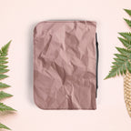 Wrinkled Blush Pink Paper Book Cover