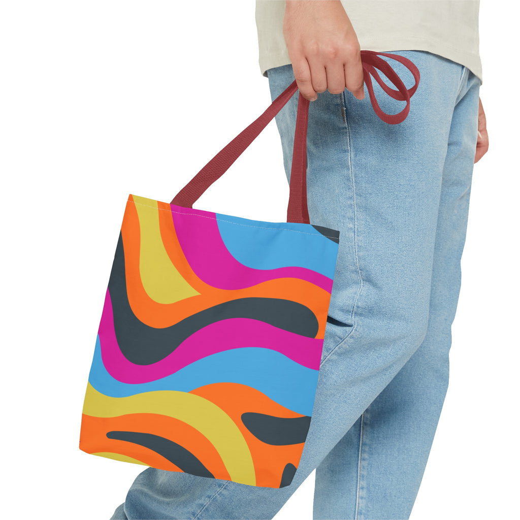 Funky Groove Swirl Tote Bag
