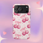 Disco Cherries Phone Case (Apple & Android) - Pink Sweetheart