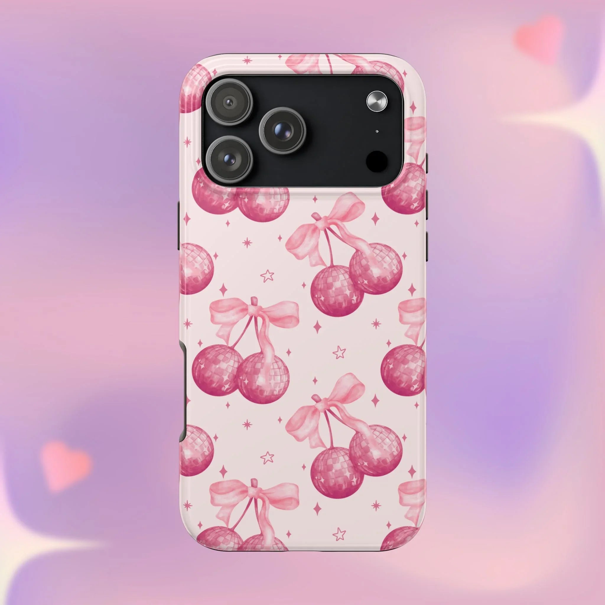 Disco Cherries Phone Case (Apple & Android) - Pink Sweetheart