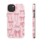 Pink Bow Ribbons Phone Case (Apple & Android) - Pink Sweetheart