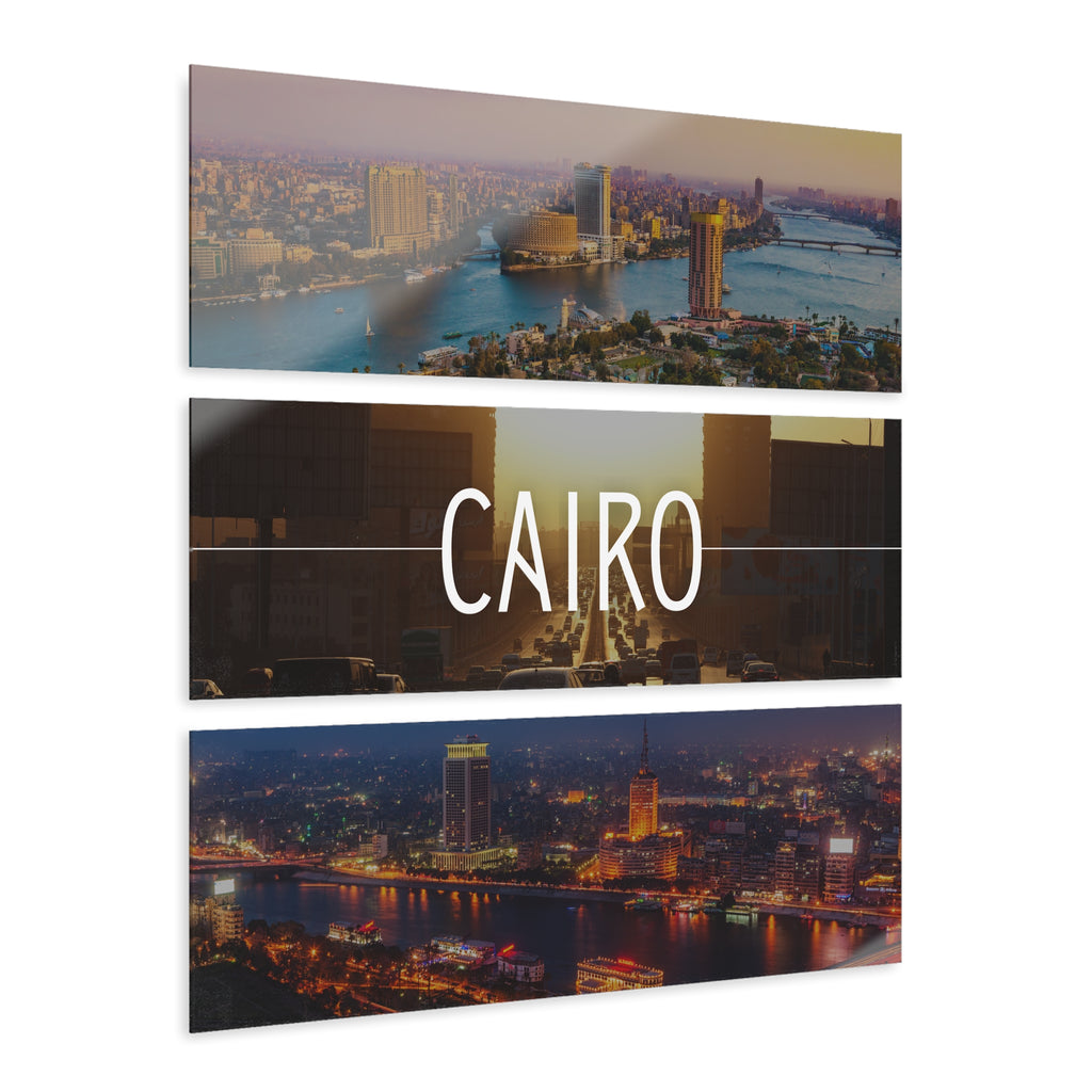 Cairo Skyline Acrylic Prints (Triptych)