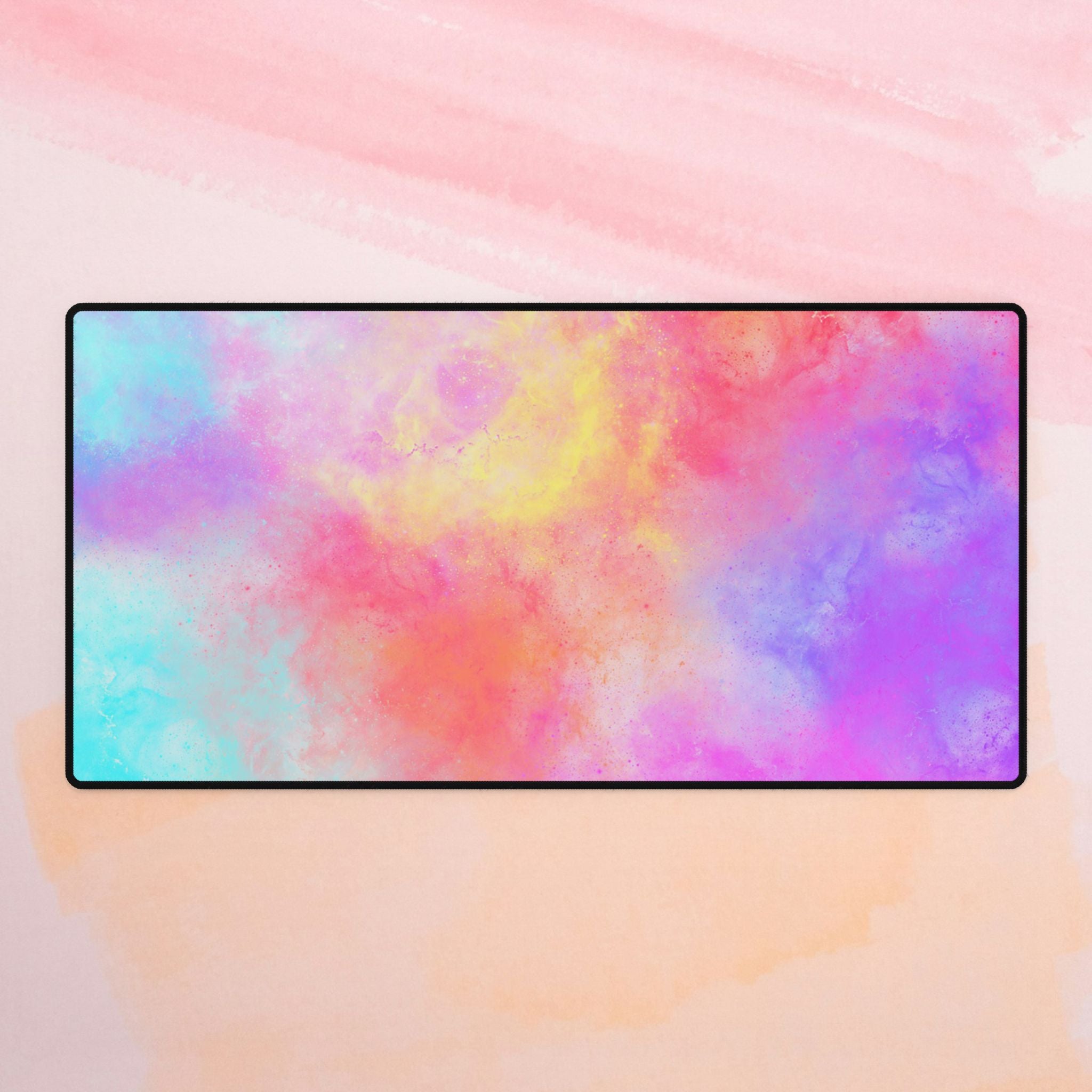 Tie Dye Splatter Desk Mat