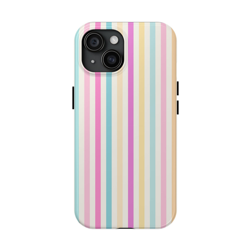 Pastel Candy Stripes Phone Cases (Apple & Android)