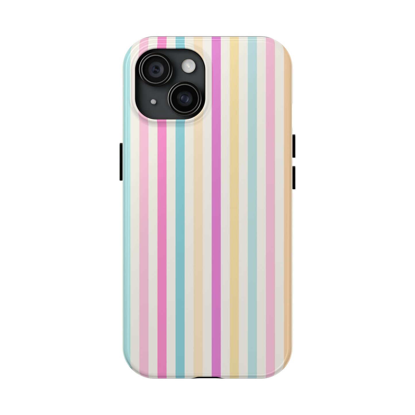 Pastel Candy Stripes Phone Cases