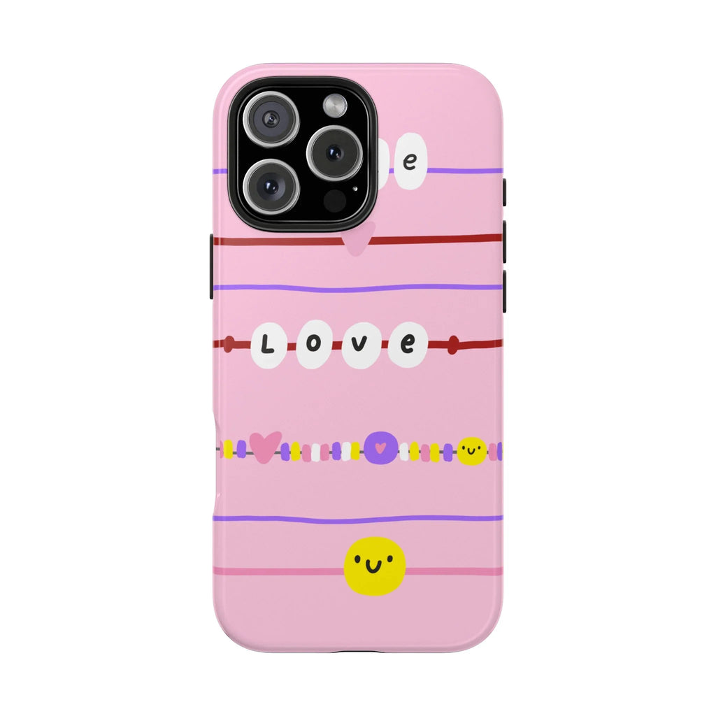 Bestie Bracelets Phone Case (Apple & Android) - Pink Sweetheart