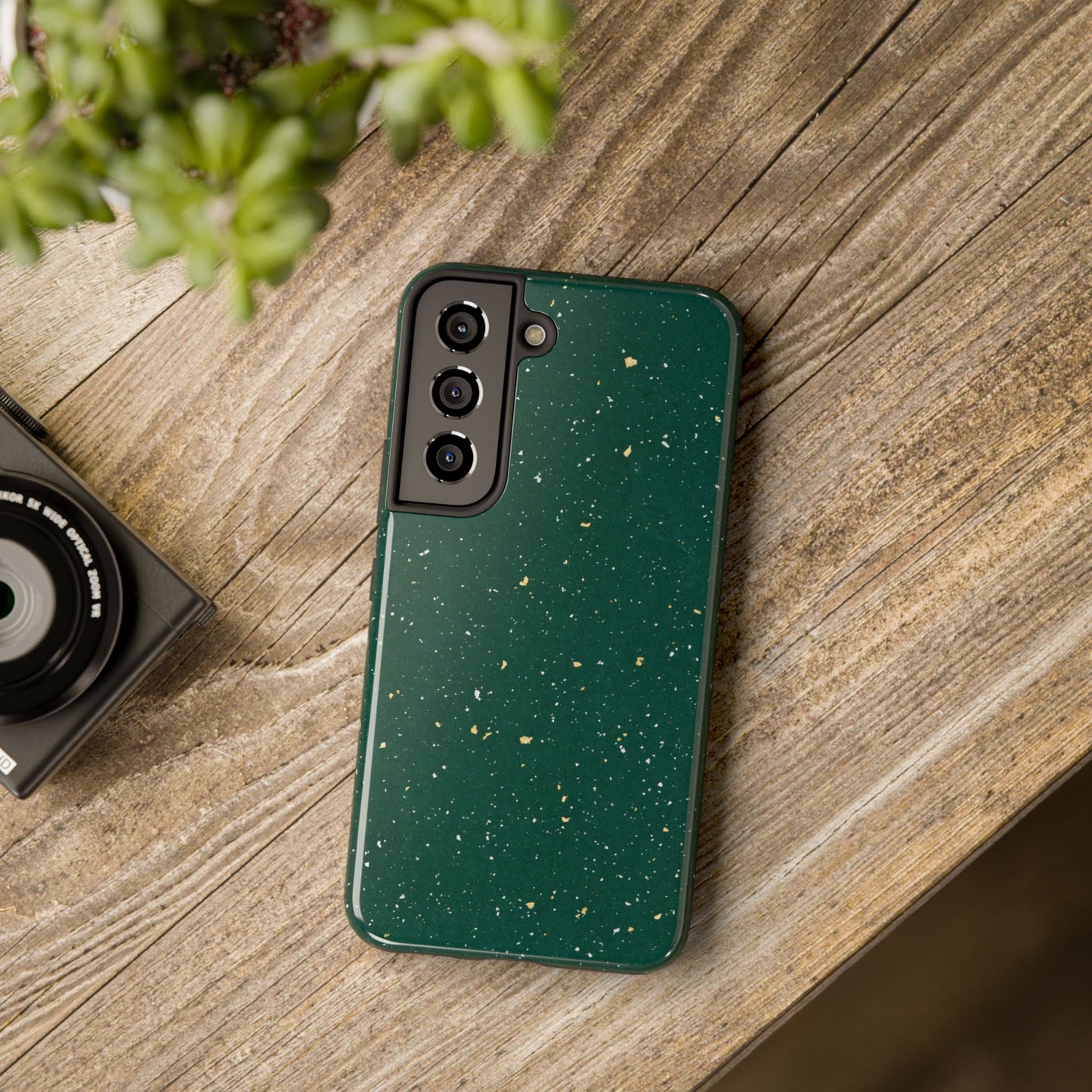 Emerald Gold Flecked Phone Case