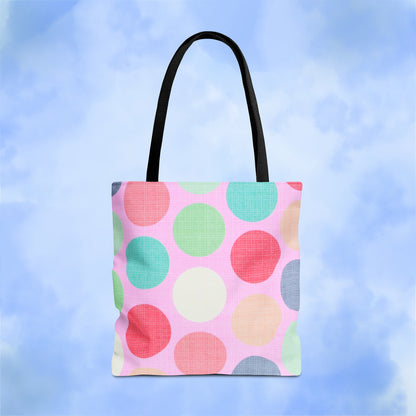 Sweet Candy Polka Dots Tote Bag